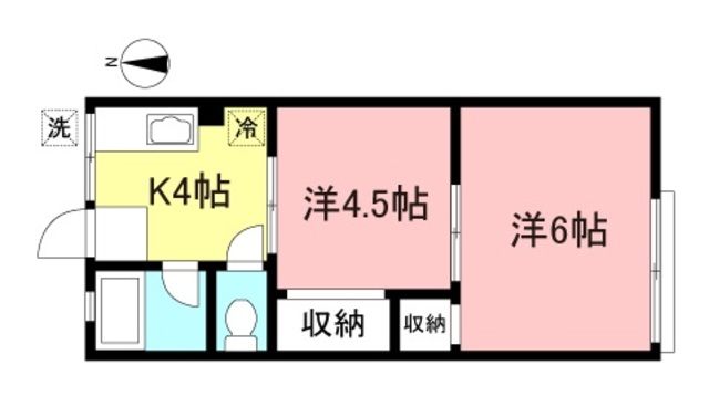 杉並区上高井戸のアパートの間取り