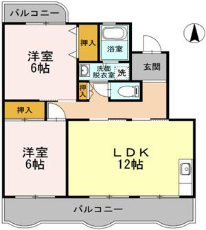 ハビテーションWADAIIの間取り