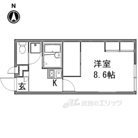 レオパレスかつらぎの間取り