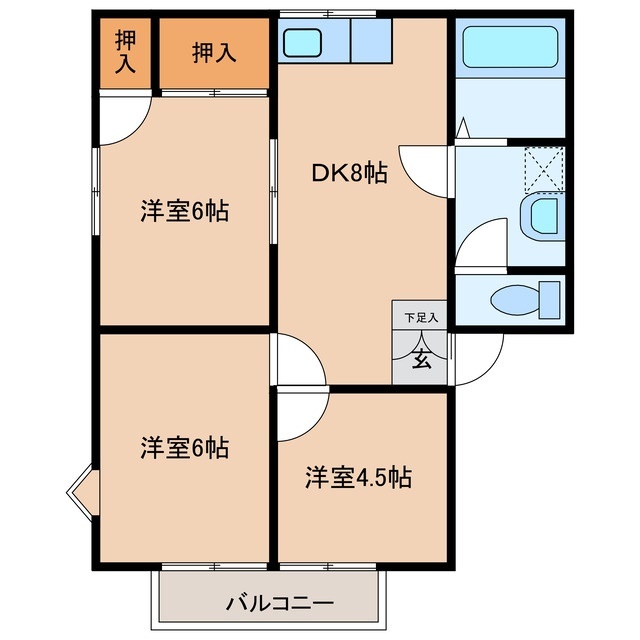 フレグランスＹの間取り