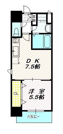 ブランブリエ京橋の間取り