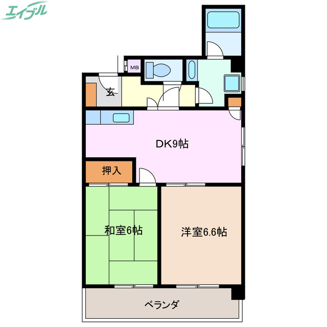 レスカール幸町の間取り