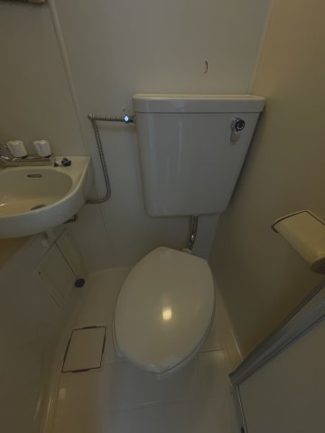 トイレ　落ち着いた色調のトイレです