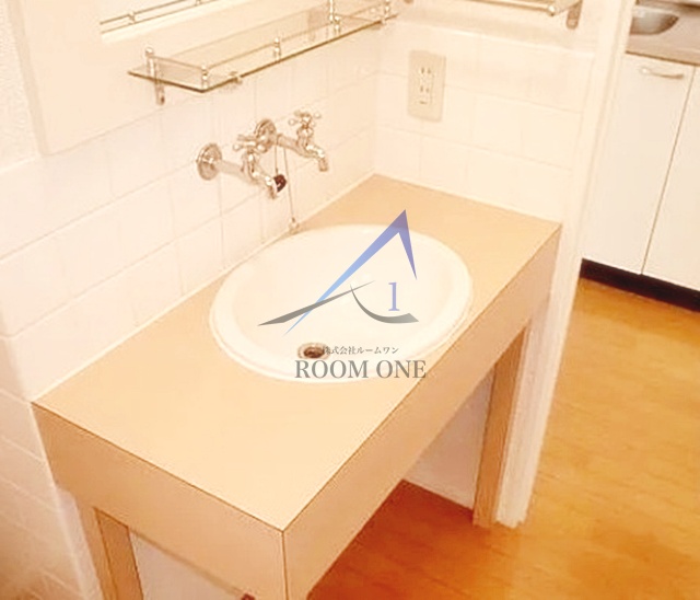 洗面設備　洗面台です。