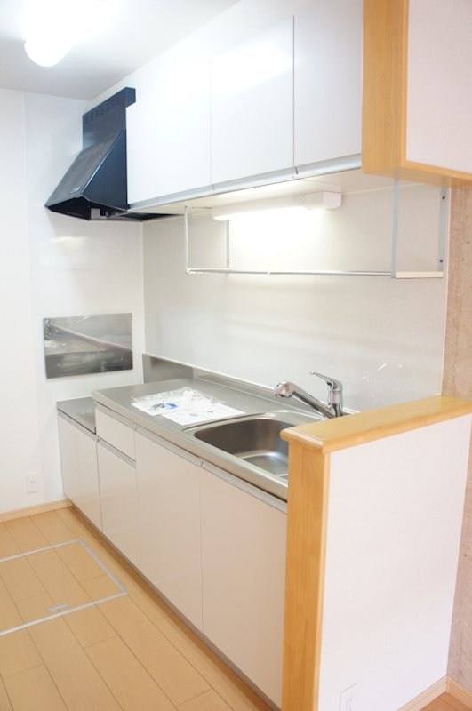 キッチン　ガスコンロ設置可能でお料理ラクラク
