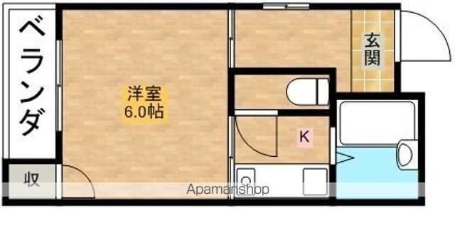 二宮マンションの間取り写真