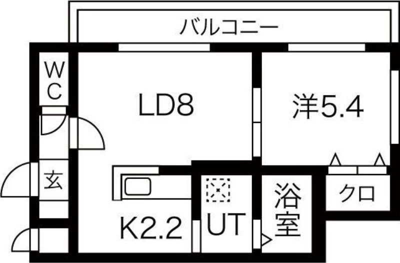 リバーサイド札幌西の間取り写真