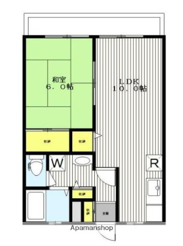 ＪＲ埼京線 羽沢横浜国大駅 徒歩19分 2階建 築35年の間取り写真