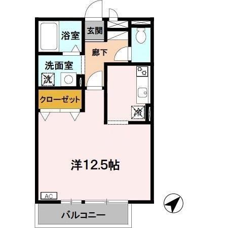 セジュール オオニシ 野洲市栄の間取り写真