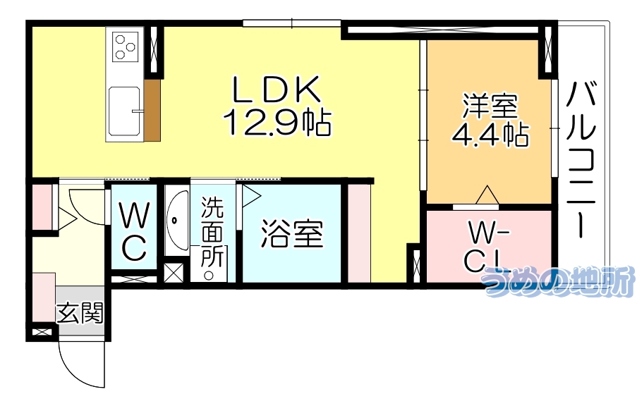 西鉄天神大牟田線 花畑駅 徒歩7分 2階建 築3年の間取り写真