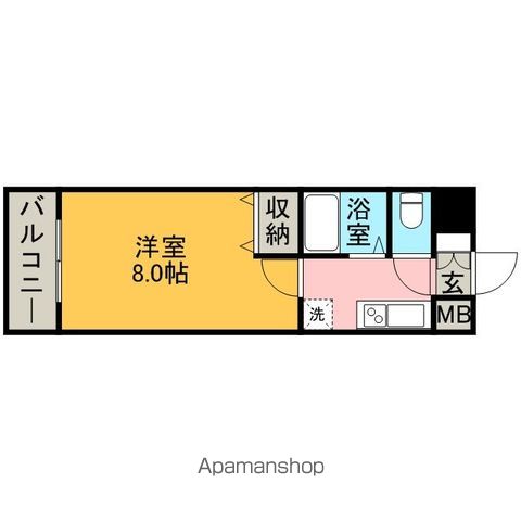 地下鉄空港線 東比恵駅 徒歩9分 13階建 築24年の間取り写真