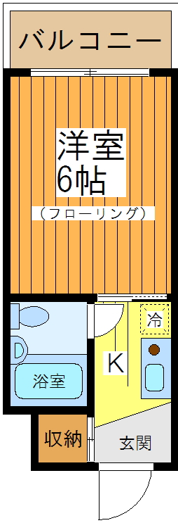 京王線 下高井戸駅 徒歩2分 12階建 築40年の間取り写真