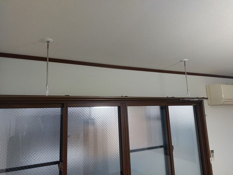 その他設備　室内物干し金具を新設しました