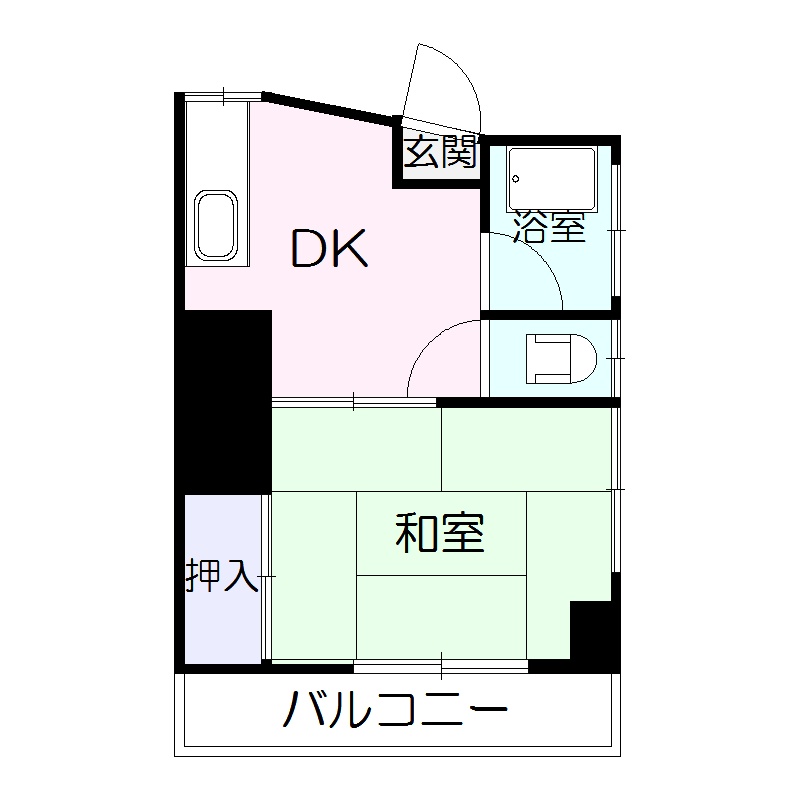 下荒田Nビル　鹿児島市賃貸マンションの間取り