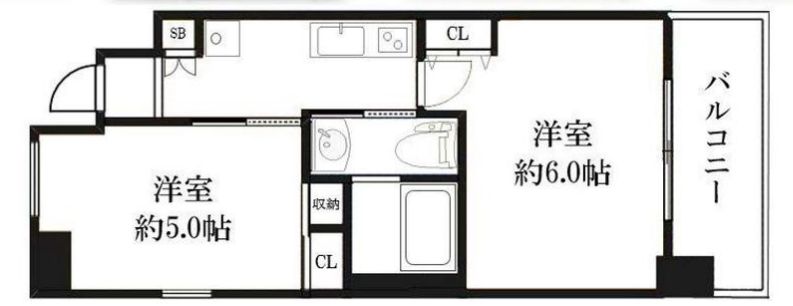 エステムプラザ難波EASTIIブレストの間取り