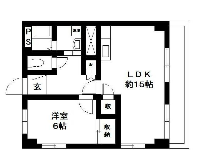 姫路市網干区田井のマンションの間取り