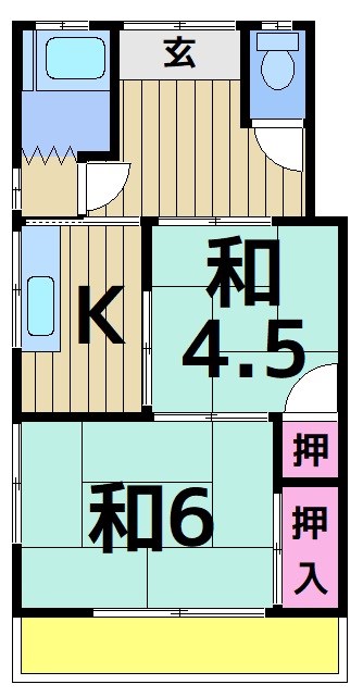 第二小川荘の間取り