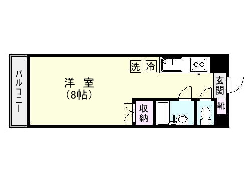 鹿児島市城南町のマンションの間取り