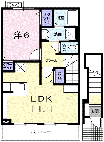 ラフレシール・ベルの間取り