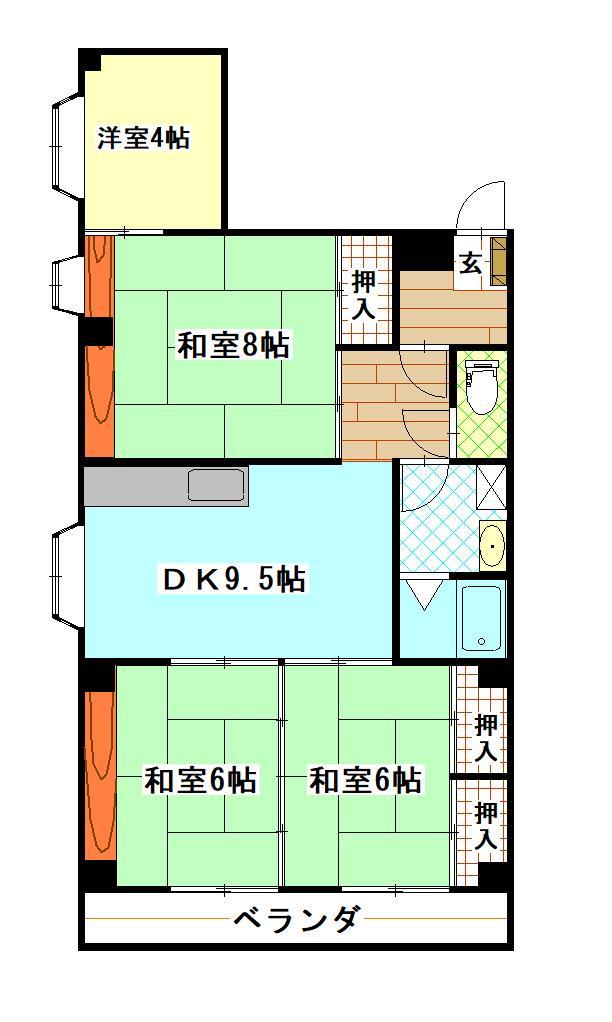 セグウンドセルバンデスの間取り