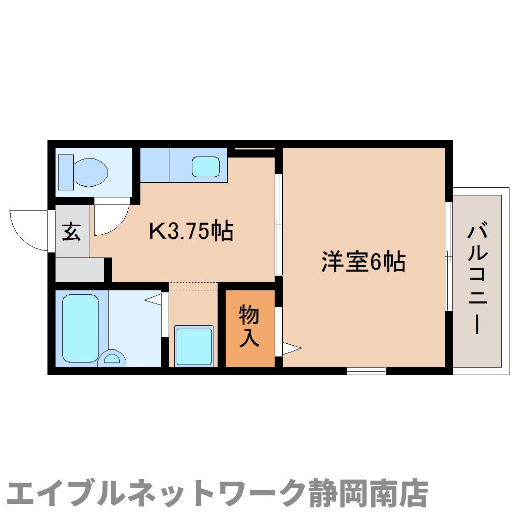 焼津市小柳津のアパートの間取り