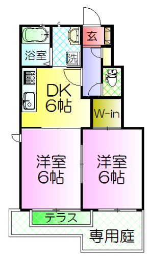 南海本線 諏訪ノ森駅 徒歩1分 2階建 築20年の間取り写真