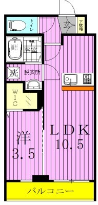 CRESCENT COURT　～クレセントコート～の間取り