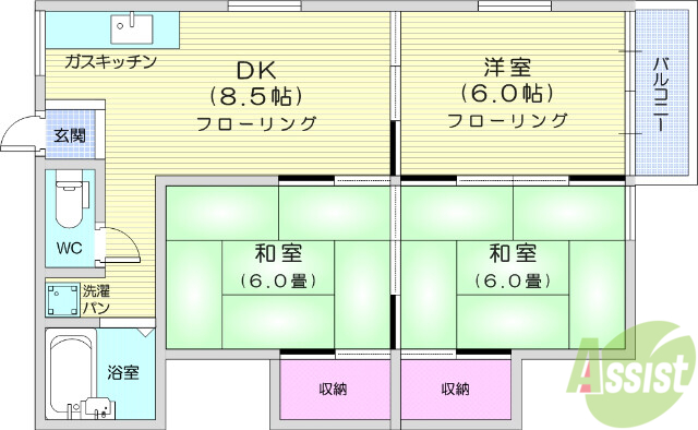 レジデンス新栄１の間取り