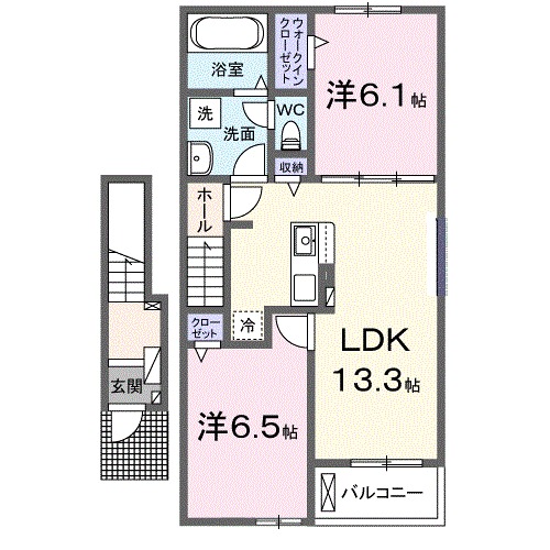 ソレイユ・ＭＭの間取り