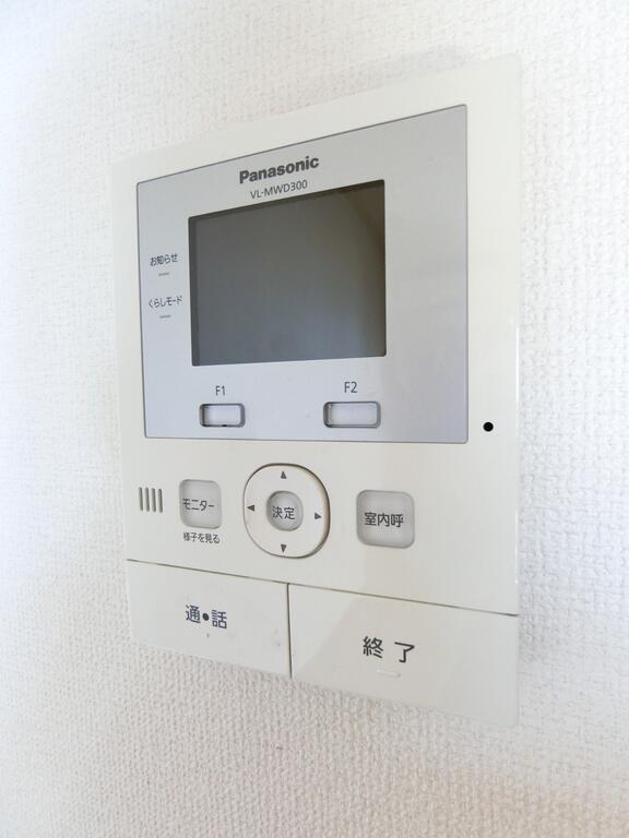 セキュリティ　来訪者の顔をしっかりと確認できるTVモニターホン