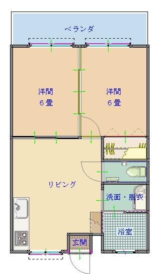 ラフィーネ寿1の間取り