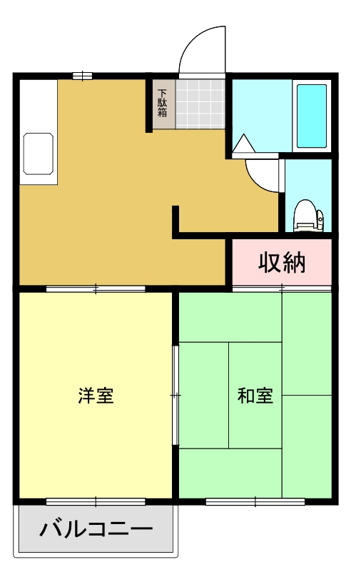 レポス新白河Aの間取り