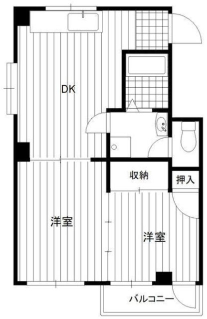 コーワハイツの間取り