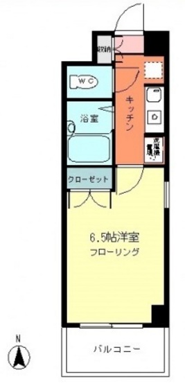 広島市中区舟入川口町のマンションの間取り