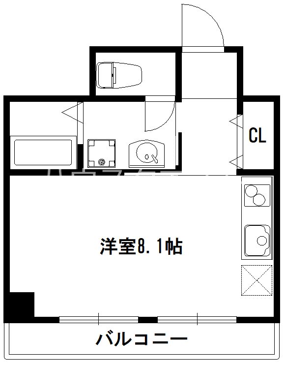 京都市東山区本町４丁目のマンションの間取り