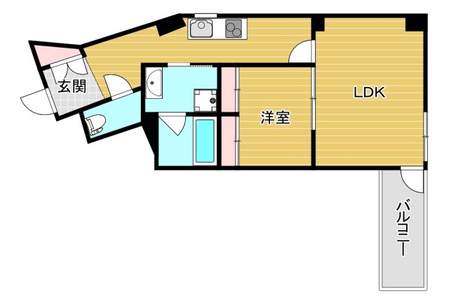 【リブウッド大阪城の間取り】
