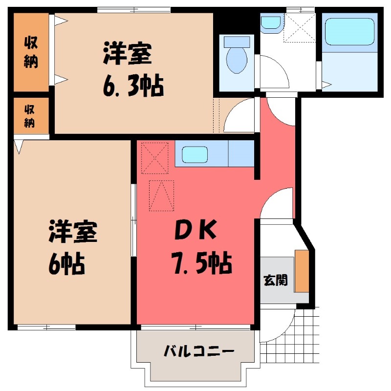 リヴァービサイドの間取り