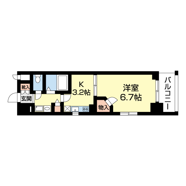 エステムプラザ京都烏丸五条の間取り