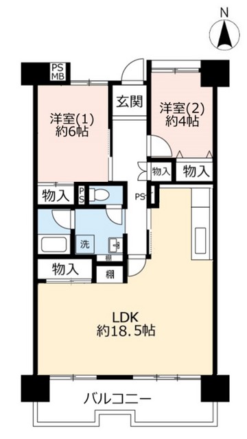 ＵＲ武庫川の間取り