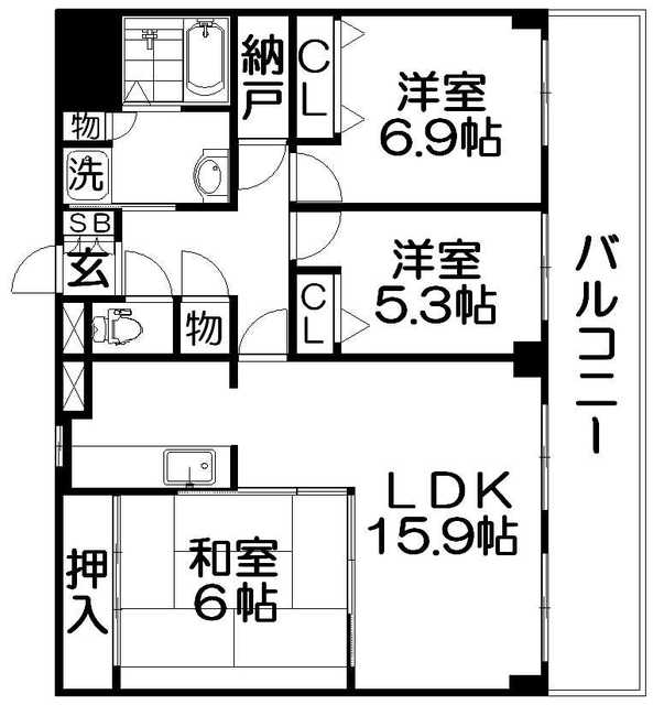 【レガオコート香里園の間取り】