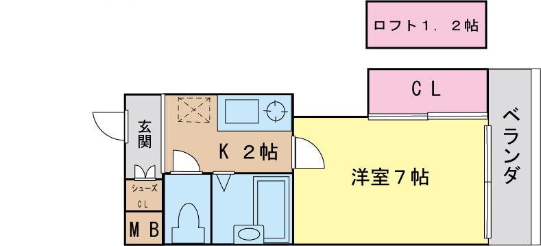 シティマンション戸畑の間取り