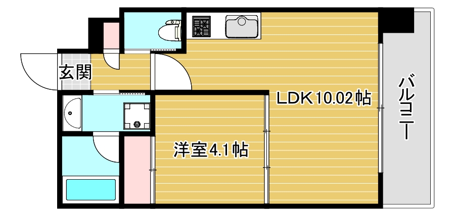 プレジオ弁天町の間取り