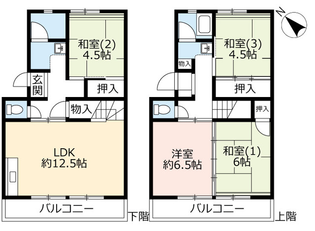 ＵＲ泉南一丘の間取り