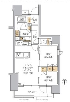 リビオメゾン東池袋の間取り