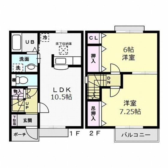 フォーリア爽　Bの間取り