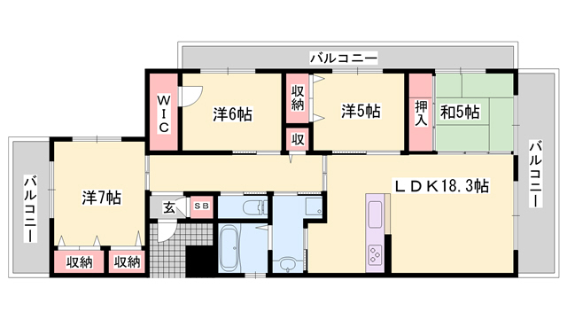 アルファステイツ姫路駅前の間取り