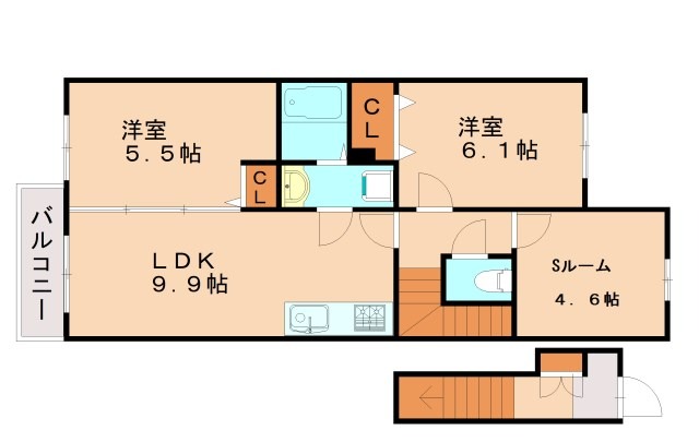 エフ筥松の間取り