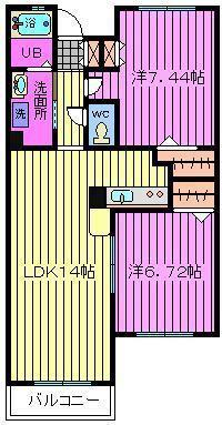 さいたま市浦和区高砂のマンションの間取り