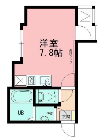 相模原市緑区東橋本のアパートの間取り