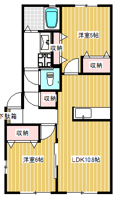 フォンテーヌAA棟の間取り